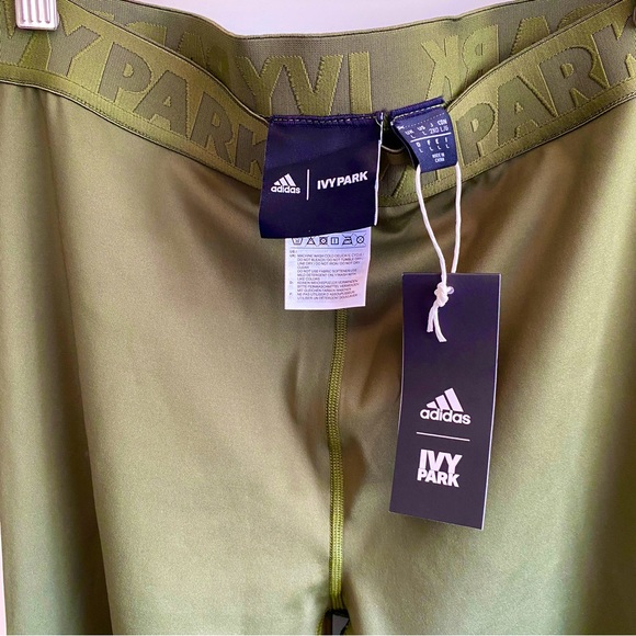 Ivy Park x Adidas ‘base layer’ wild pine Tights, sz Large - Picture 5 of 12
